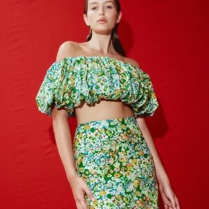 Alemais
francis bubble crop top